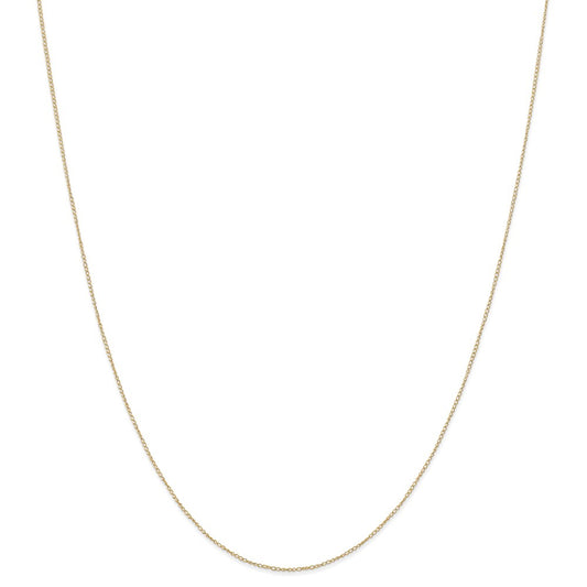 Million Charms 14k Yellow Gold, Necklace Chain, .42 mm Carded Curb Chain, Chain Length: 16 inches