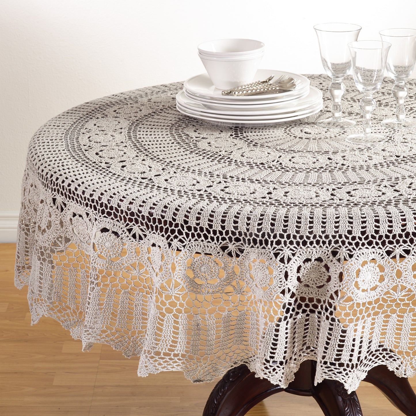 Handmade Crochet Tablecloths (Choose Size and Color)