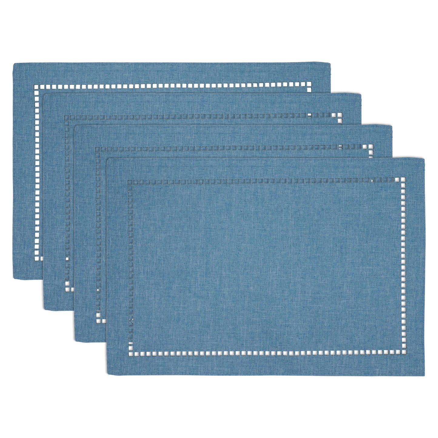 Laser-Cut Hemstitch Placemat,  13" x 19", (Set of 4)
