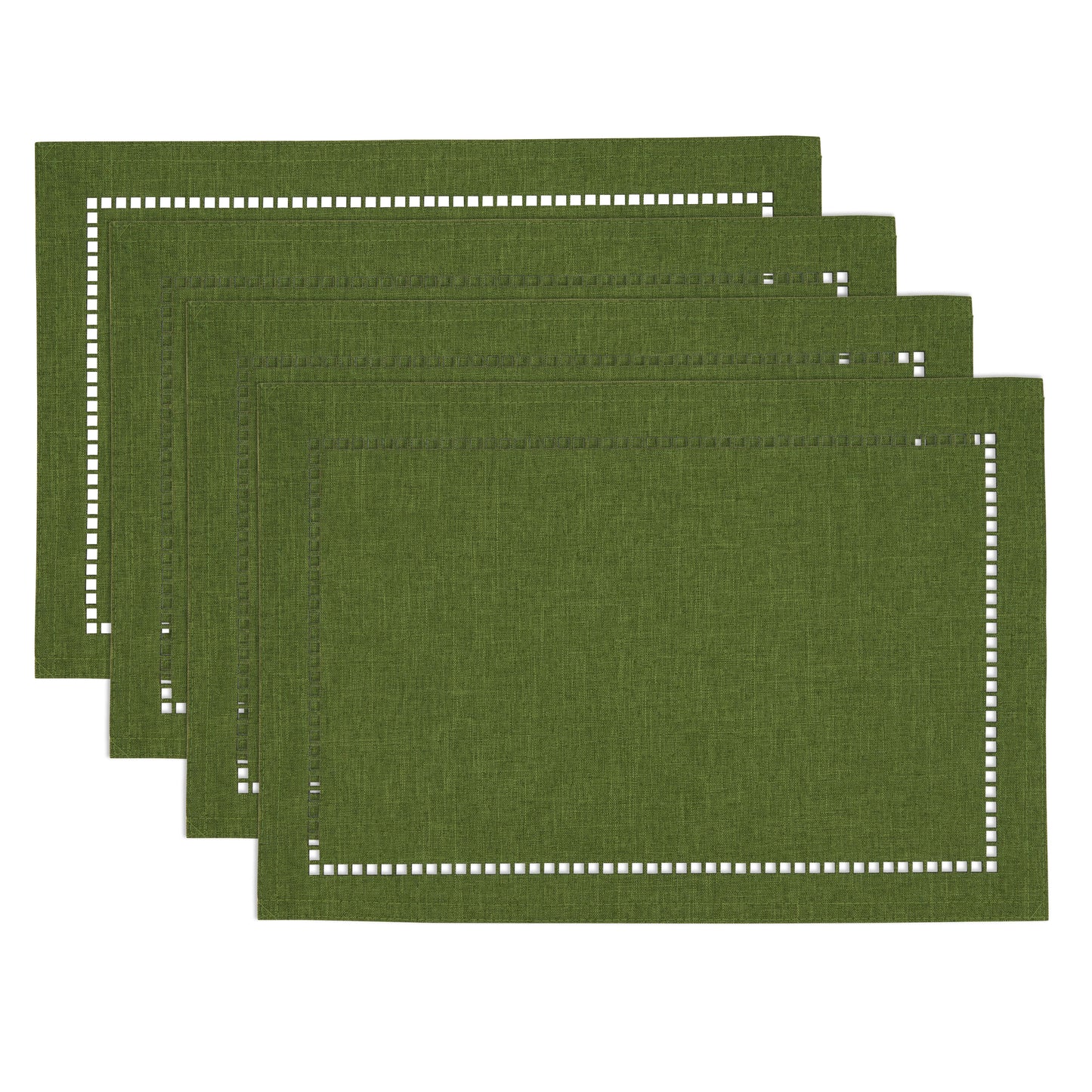 Laser-Cut Hemstitch Placemat,  13" x 19", (Set of 4)