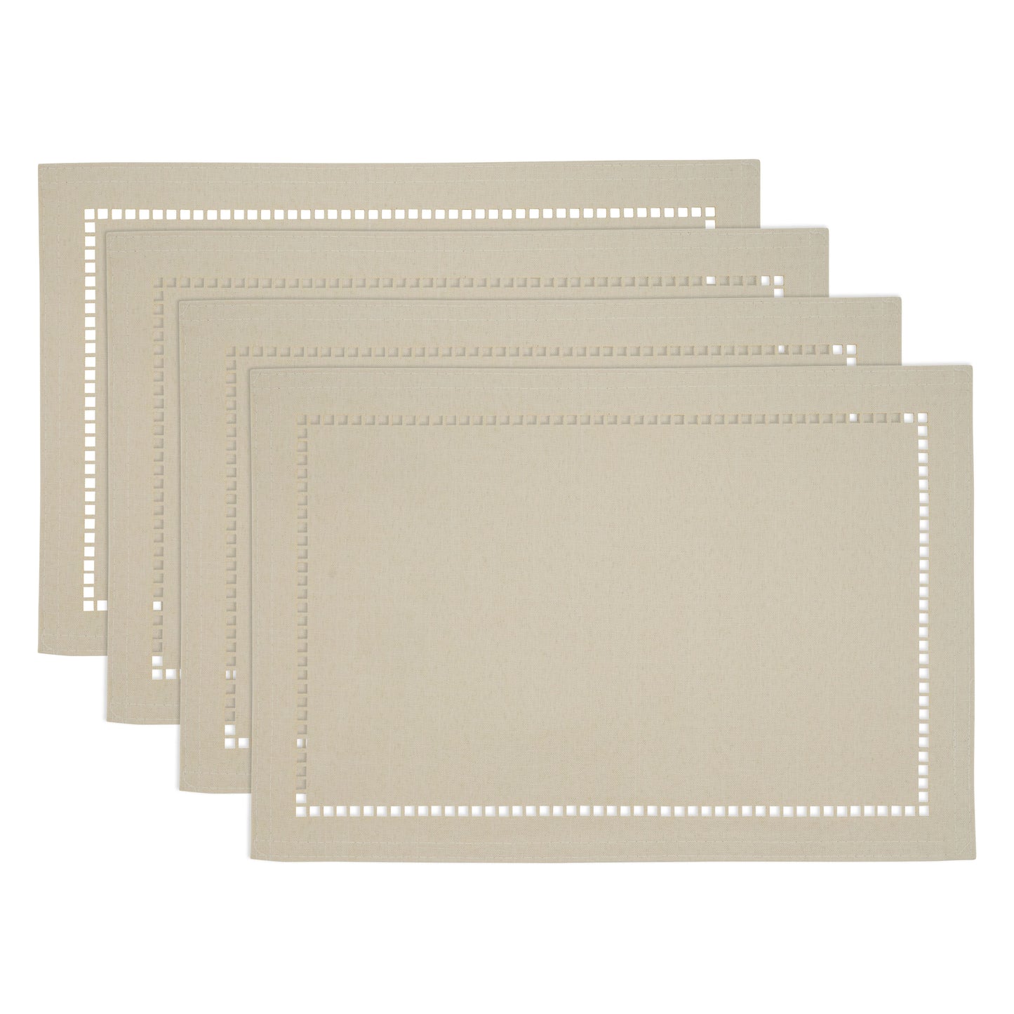 Laser-Cut Hemstitch Placemat,  13" x 19", (Set of 4)