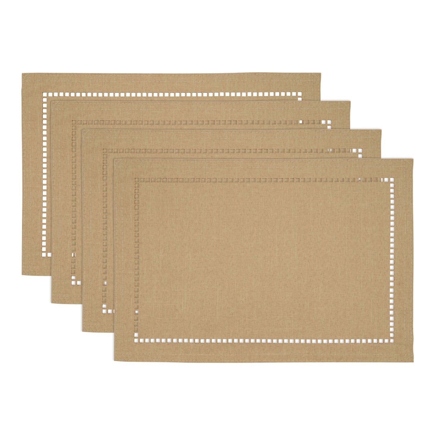 Laser-Cut Hemstitch Placemat,  13" x 19", (Set of 4)