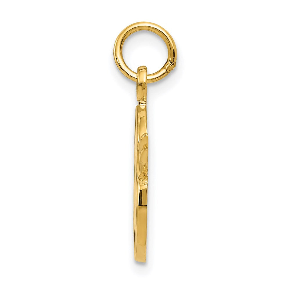 Million Charms 14K Yellow Gold Themed Enameled Artist Palette Charm