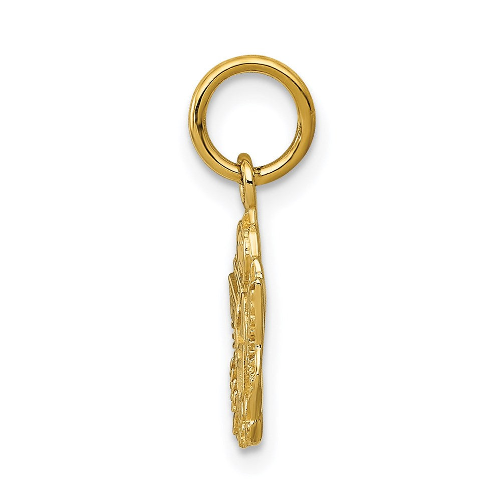 Million Charms 14K Yellow Gold Themed U. S. Army Insignia Charm