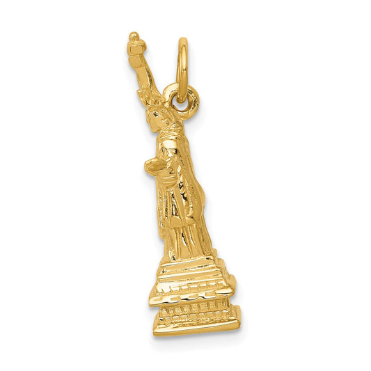 Million Charms 14K Yellow Gold Themed Statue Of Liberty Charm