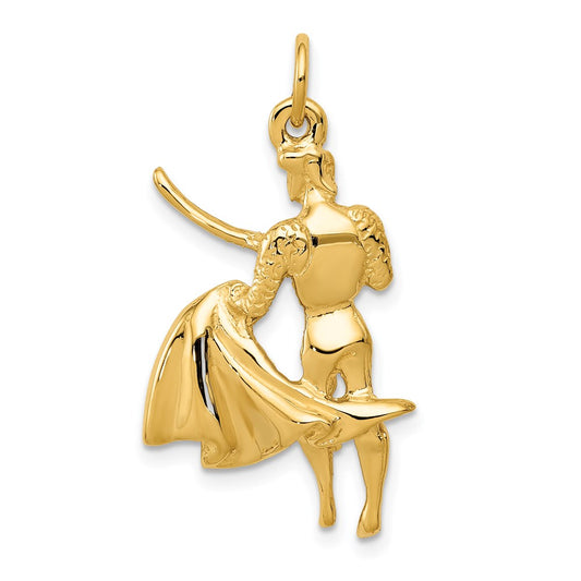 Million Charms 14K Yellow Gold Themed Matador Charm