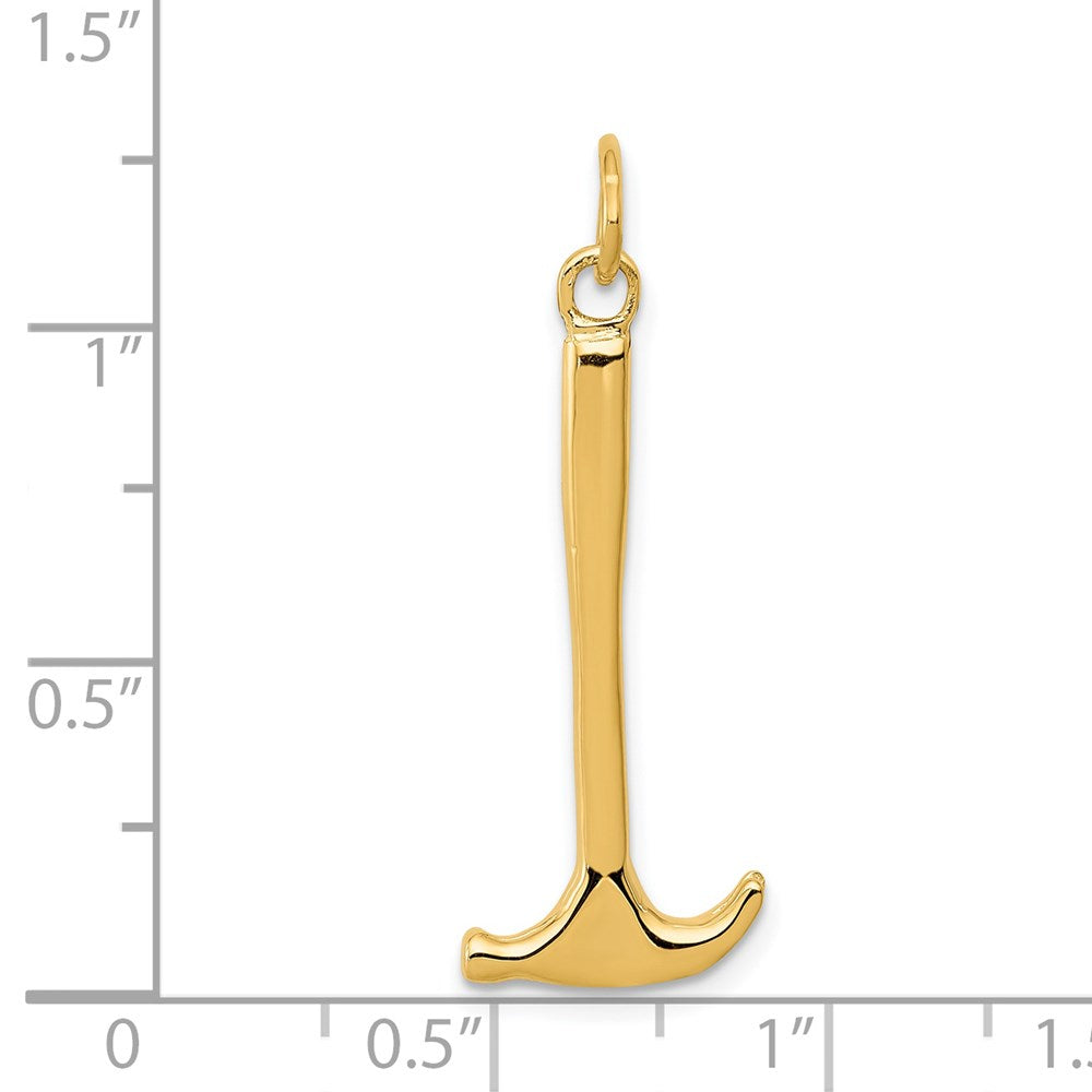 Million Charms 14K Yellow Gold Themed Hammer Charm