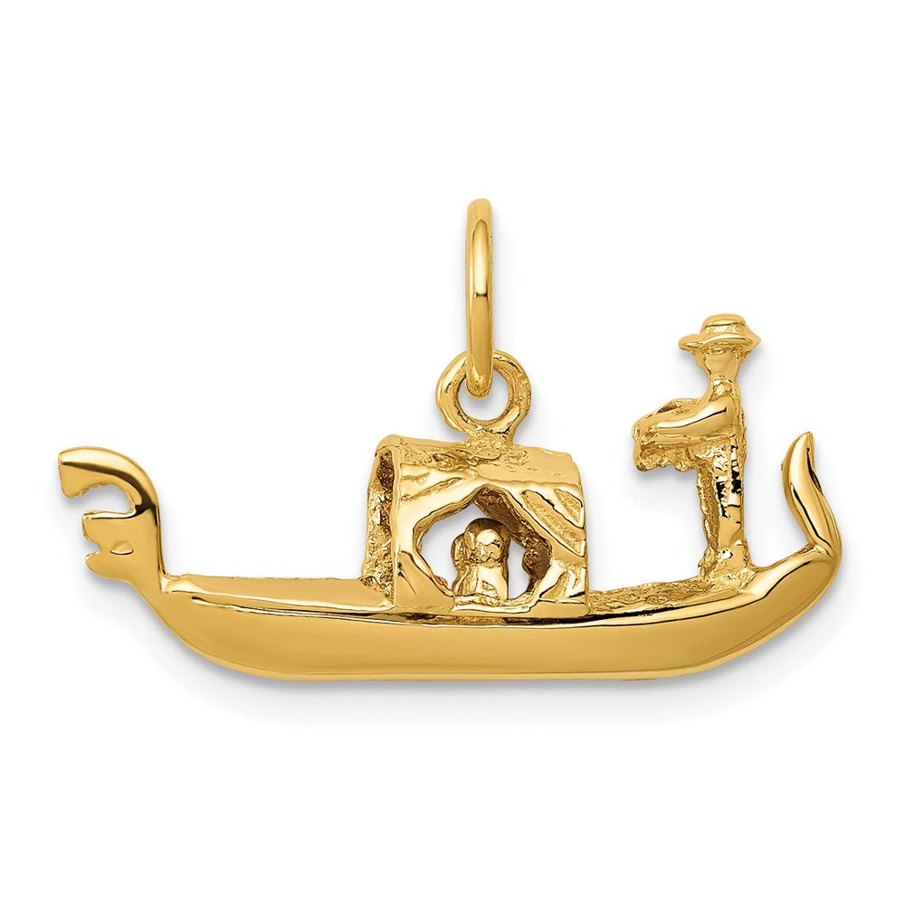 Million Charms 14K Yellow Gold Themed Gondola Charm