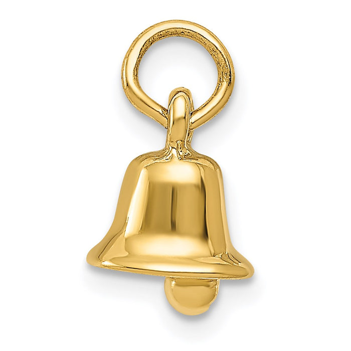 Million Charms 14K Yellow Gold Themed Wedding Bell Charm