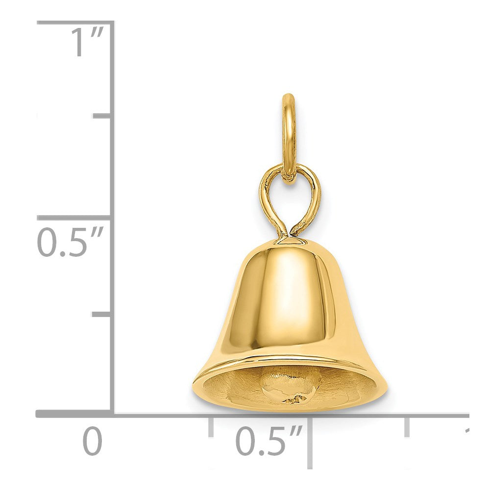 Million Charms 14K Yellow Gold Themed Wedding Bell Charm