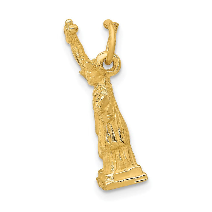 Million Charms 14K Yellow Gold Themed Statue Of Liberty Charm