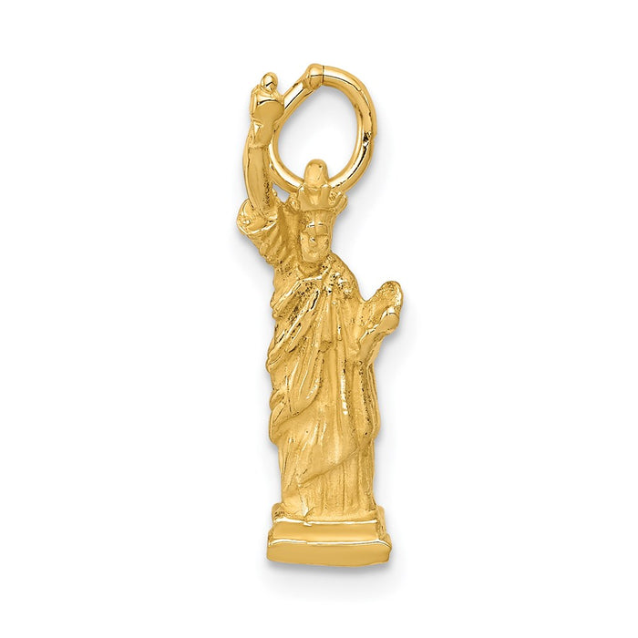 Million Charms 14K Yellow Gold Themed Statue Of Liberty Charm