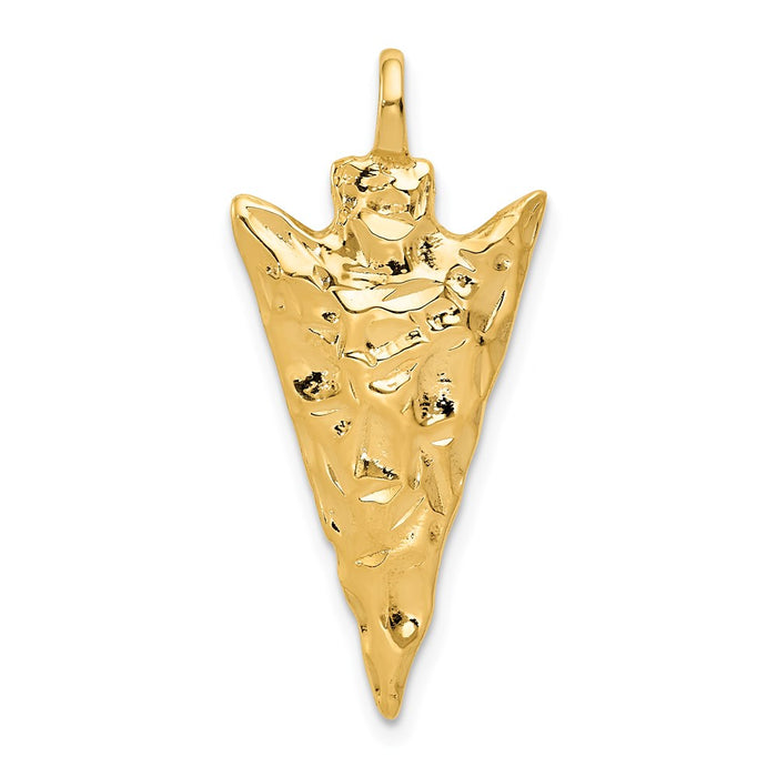 Million Charms 14K Yellow Gold Themed Arrow Head Charm