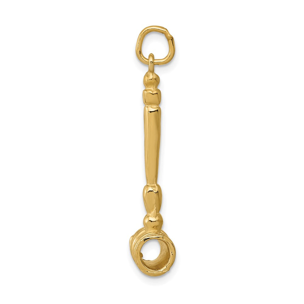 Million Charms 14K Yellow Gold Themed 3-D Gavel Charm
