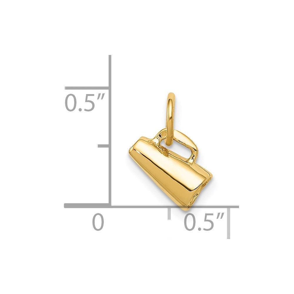 Million Charms 14K Yellow Gold Themed Megaphone Charm