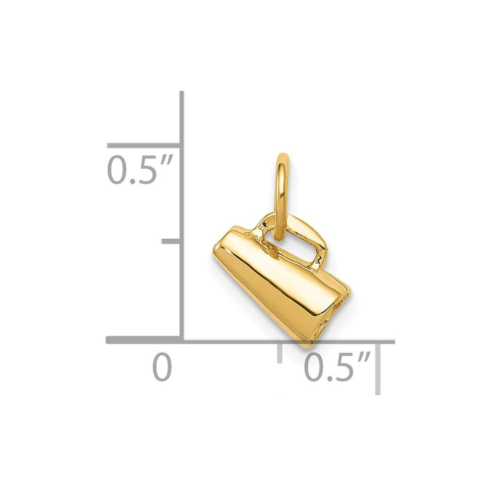 Million Charms 14K Yellow Gold Themed Megaphone Charm