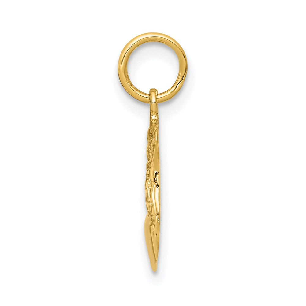 Million Charms 14K Yellow Gold Themed Police Badge Charm