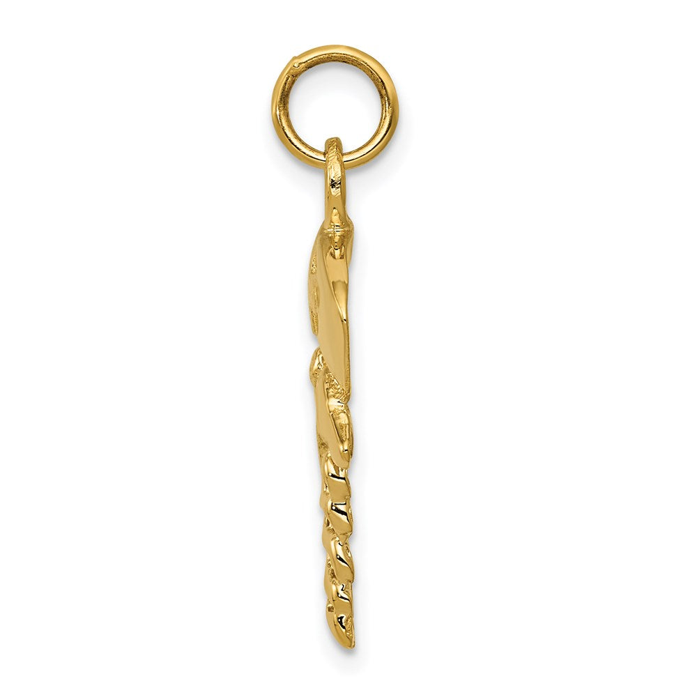 Million Charms 14K Yellow Gold Themed Nurse Symbol Charm