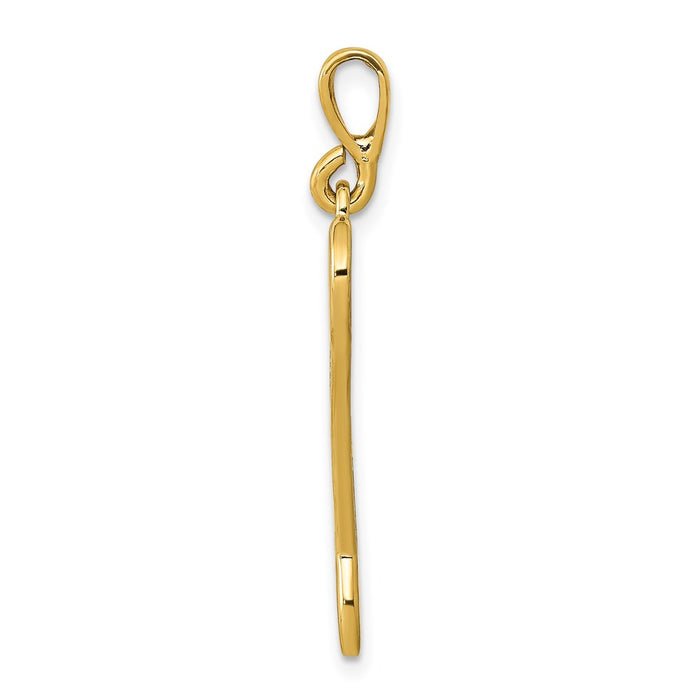 Million Charms 14K Yellow Gold Themed Wrench Charm