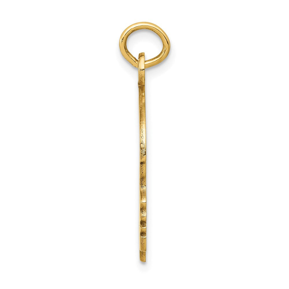 Million Charms 14K Yellow Gold Themed Solid Polished Boys Head Charm
