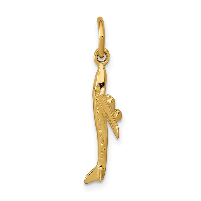 Million Charms 14K Yellow Gold Themed Jet Charm