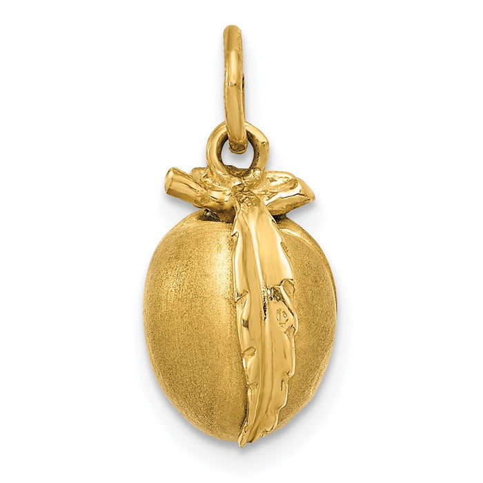 Million Charms 14K Yellow Gold Themed Peach Charm