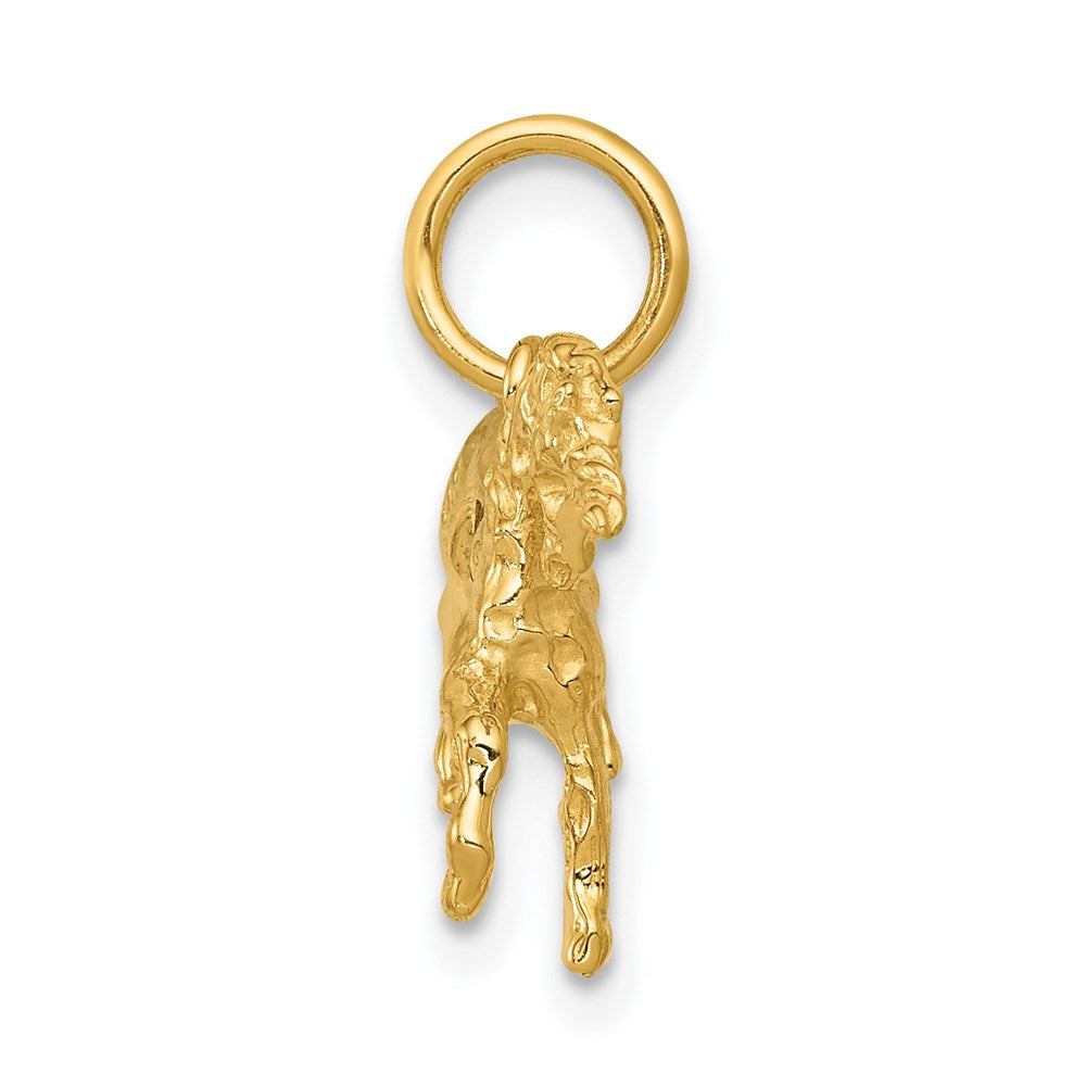 Million Charms 14K Yellow Gold Themed Unicorn Charm