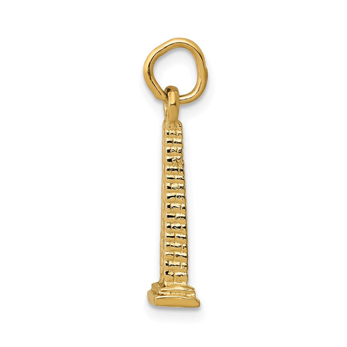 Million Charms 14K Yellow Gold Themed Washington Monument Charm