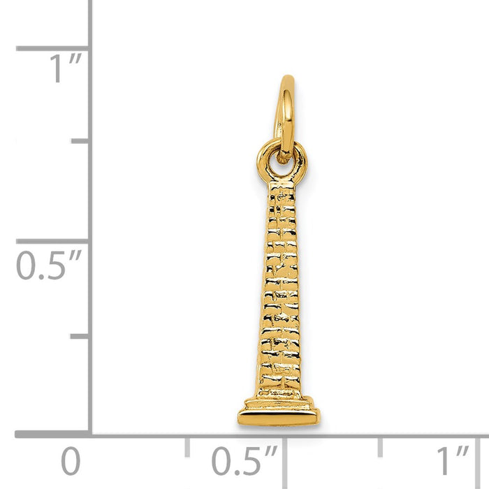 Million Charms 14K Yellow Gold Themed Washington Monument Charm