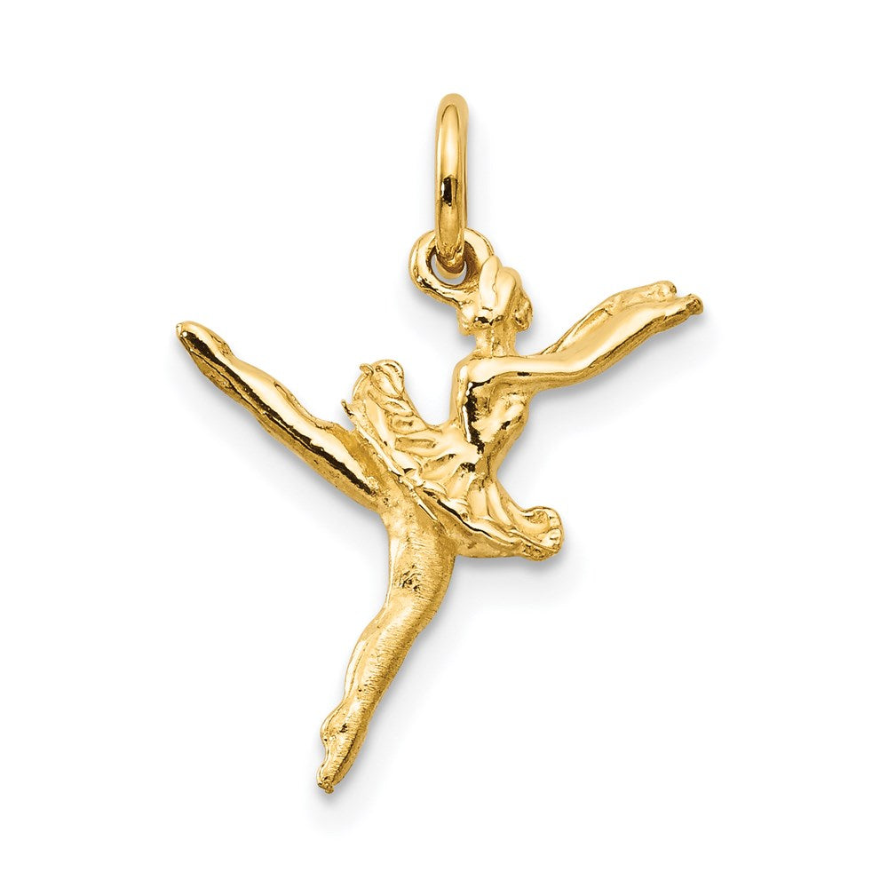 Million Charms 14K Yellow Gold Themed Ballerina Charm