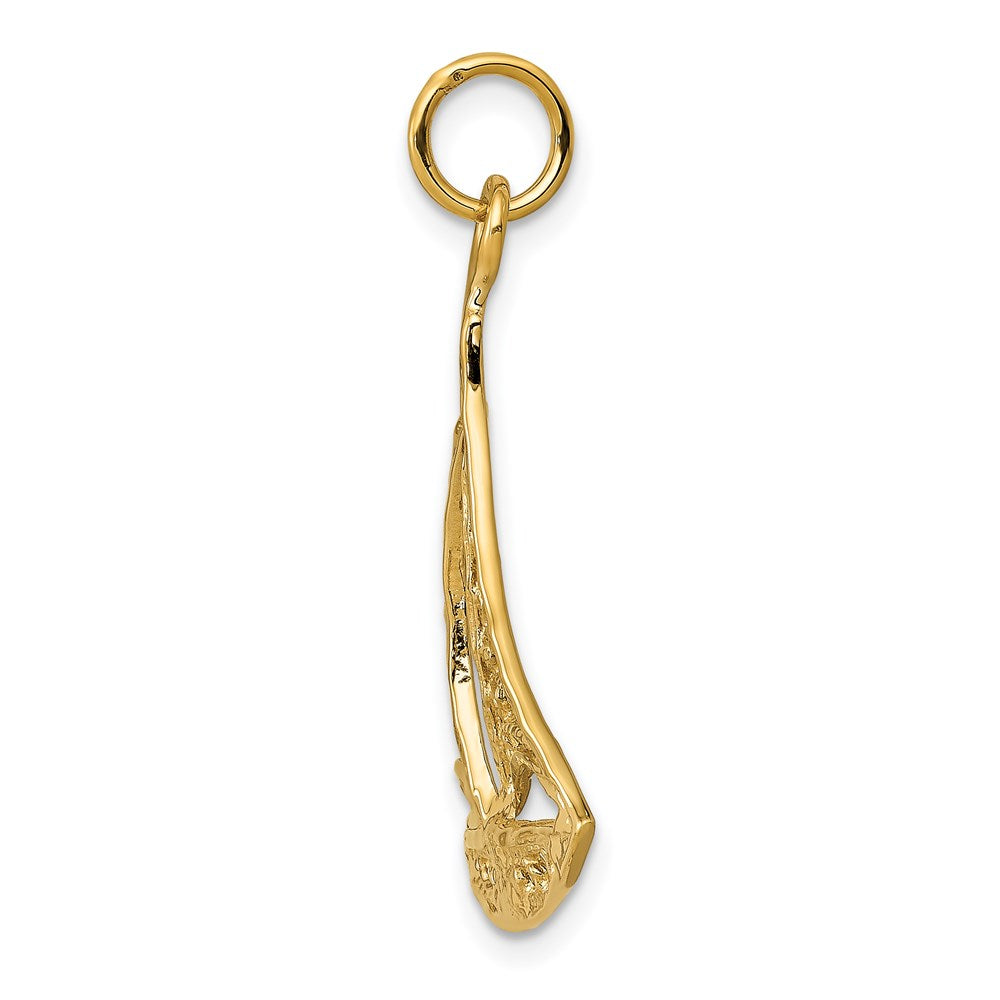 Million Charms 14K Yellow Gold Themed Nautical Sailboat Charm