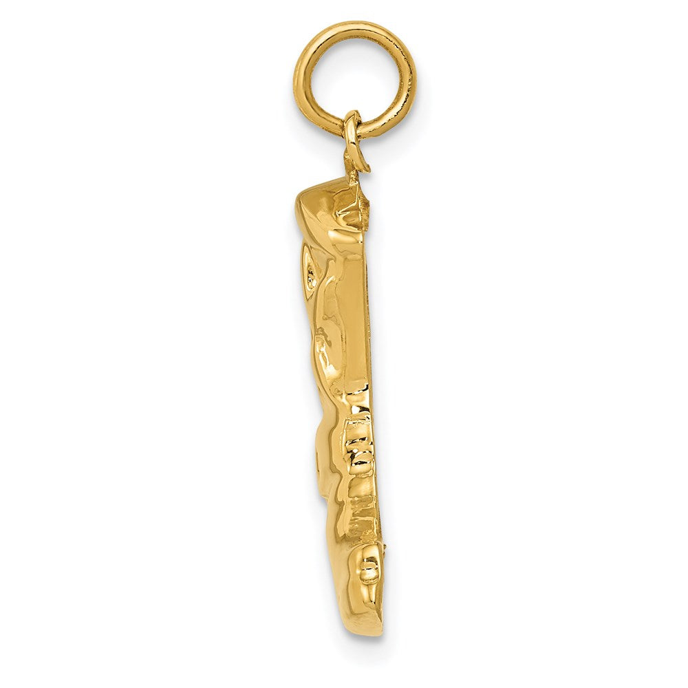 Million Charms 14K Yellow Gold Themed Boot Charm