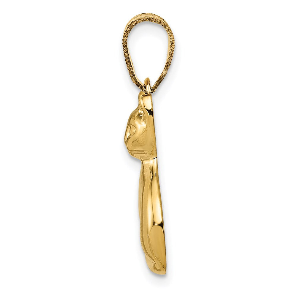 Million Charms 14K Yellow Gold Themed Cat Charm