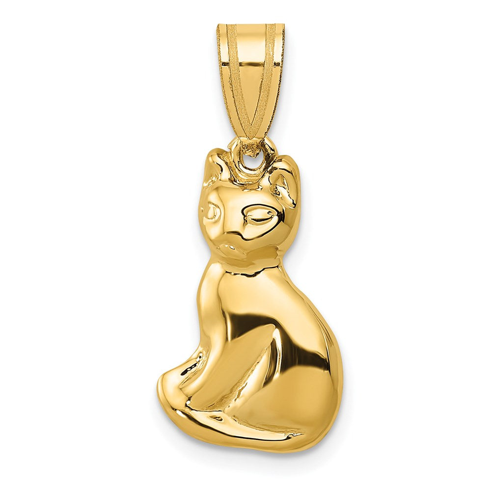 Million Charms 14K Yellow Gold Themed Cat Charm
