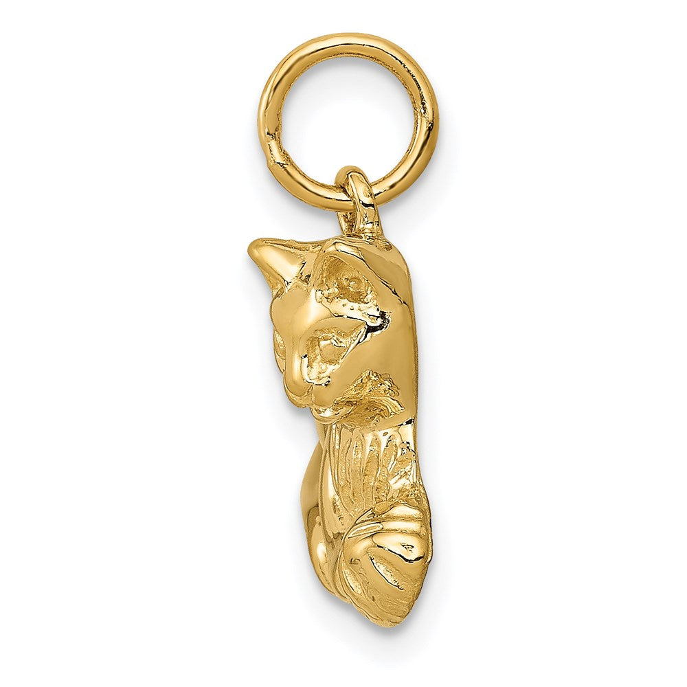 Million Charms 14K Yellow Gold Themed Cat Charm