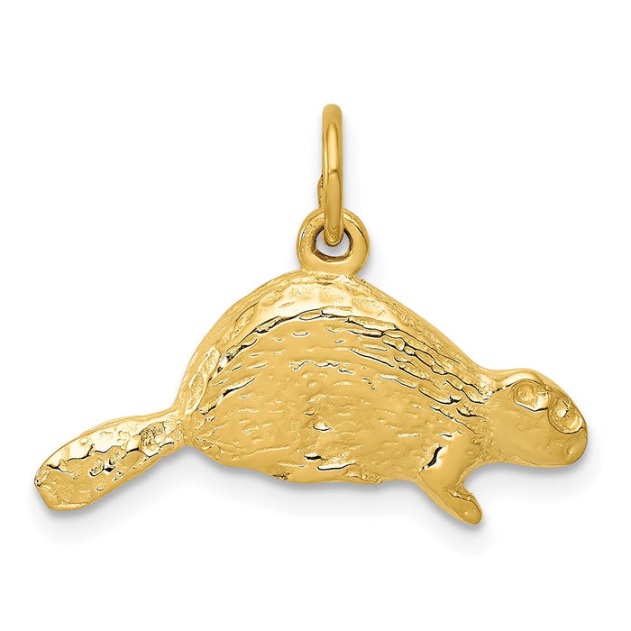 Million Charms 14K Yellow Gold Themed Beaver Charm