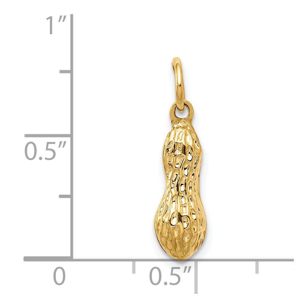 Million Charms 14K Yellow Gold Themed Peanut Charm