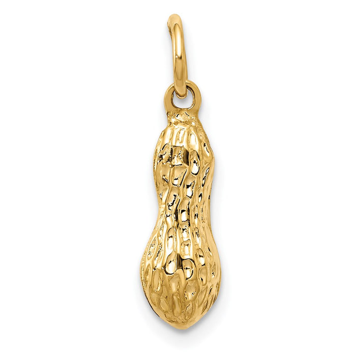 Million Charms 14K Yellow Gold Themed Peanut Charm