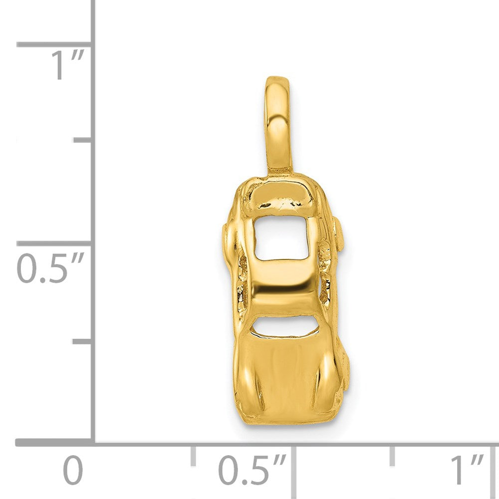 Million Charms 14K Yellow Gold Themed Sports Car Charm