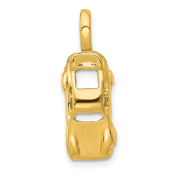 Million Charms 14K Yellow Gold Themed Sports Car Charm