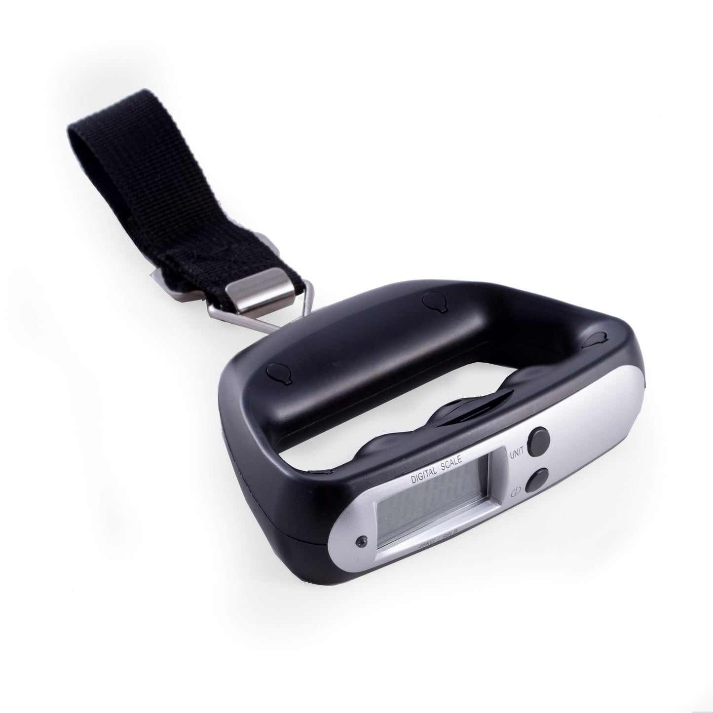 Occasion Gallery Black Color Luggage Scale with Selectable Pounds (lb.) or Kilograms (kg) Display. Weighs up to 100 lbs.  4.5 L x 3 W x 1.25 H in.