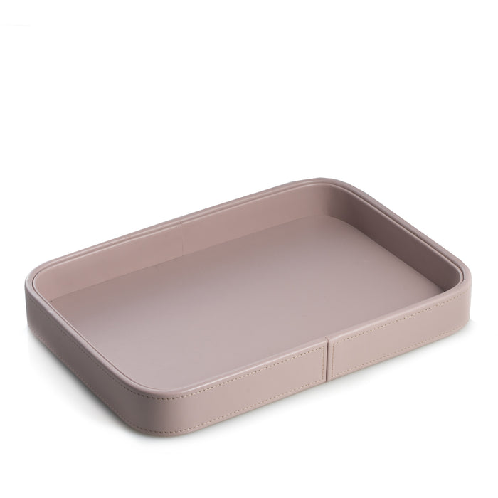 Occasion Gallery Purple Color Light Purple Open Face Leatherette Valet Tray.  12 L x 8.5 W x 1.5 H in.