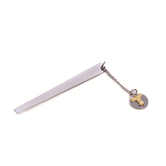 Occasion Gallery Chrome Color Chrome Plated Book Mark with Medical. 5.5 L x 0.5 W x 0.01 H in.