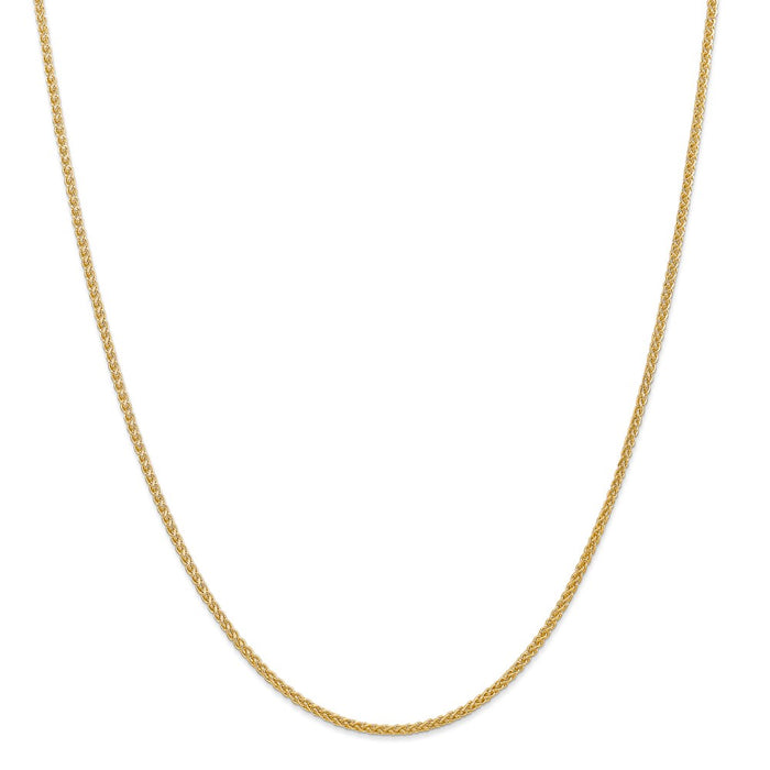 Million Charms 14k Yellow Gold, Necklace Chain, 2.00mm Semi-Solid Chain, Chain Length: 20 inches