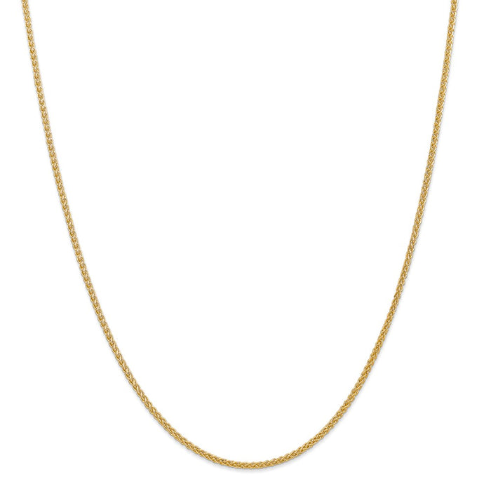 Million Charms 14k Yellow Gold, Necklace Chain, 2.00mm Semi-solid Chain, Chain Length: 24 inches