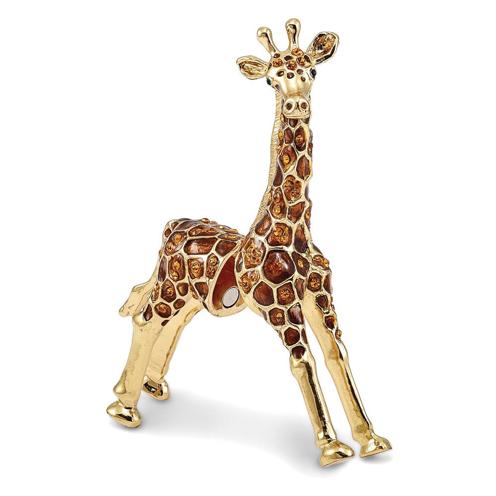 Jere Luxury Giftware, Bejeweled GRACIE Gentle Giraffe Trinket Box with Matching Pendant Trinket Box & Keepsake Container Collectible Gift by Jere Luxury Giftware