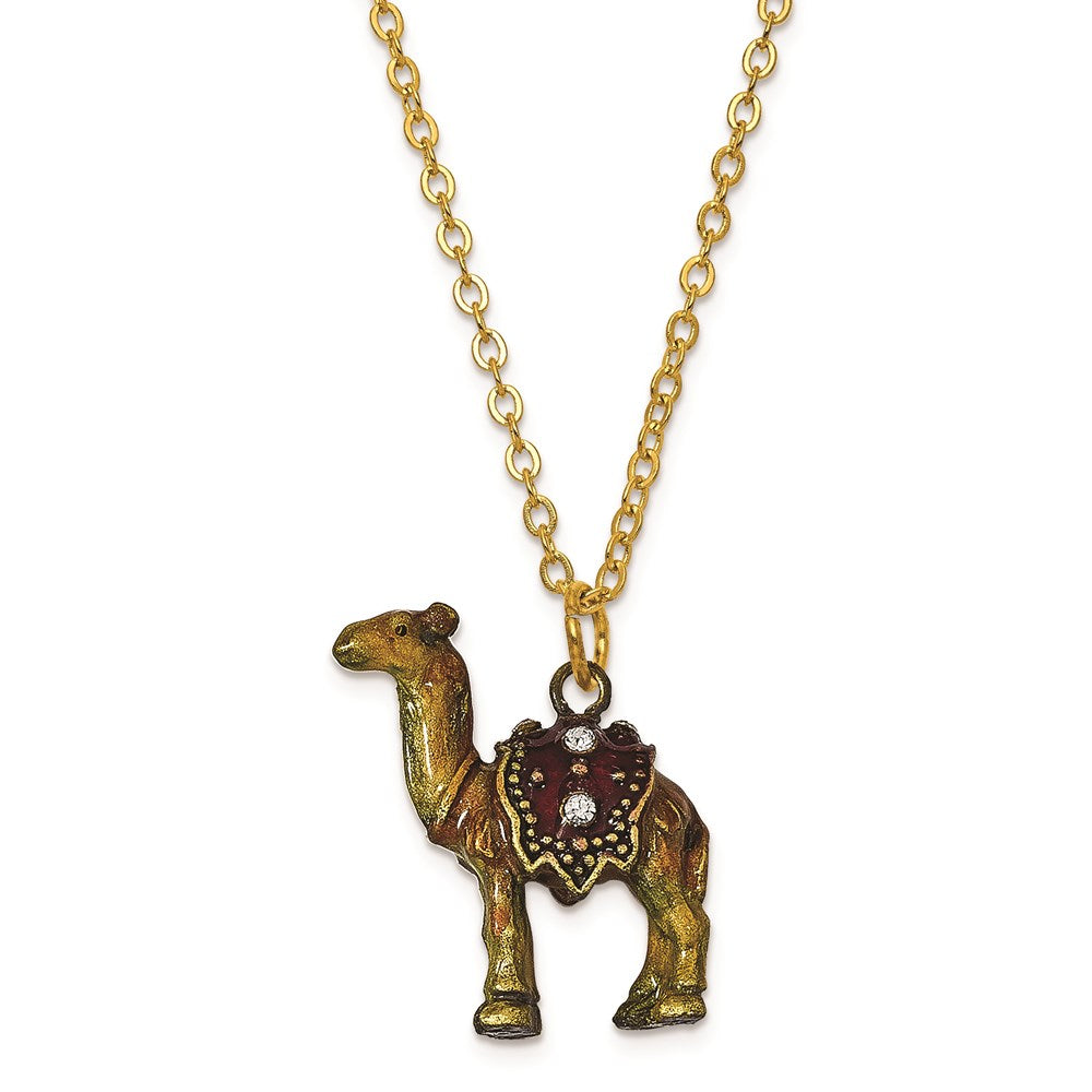 Jere Luxury Giftware, Bejeweled ALI Prince of the Desert Large Camel Trinket Box with Matching Pendant Trinket Box & Keepsake Container Collectible Gift by Jere Luxury Giftware