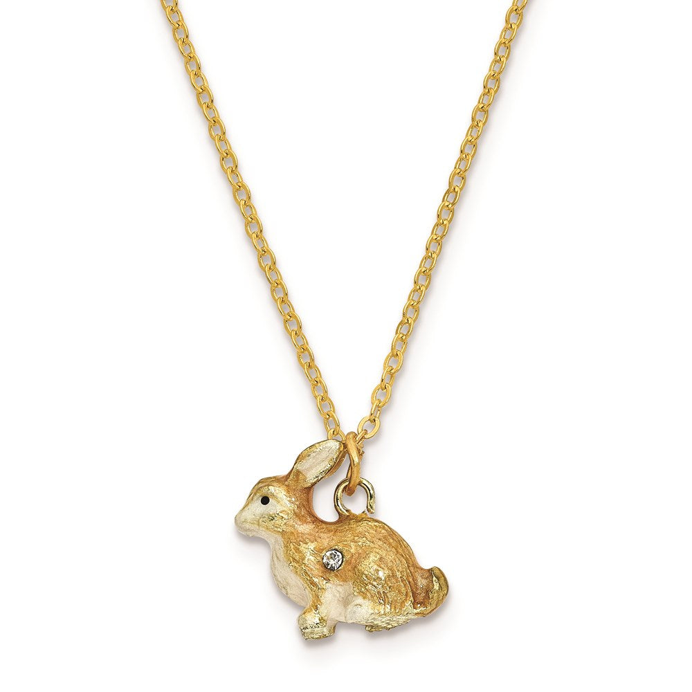 Jere Luxury Giftware, Bejeweled BEST BUNNIES Rabbits Trinket Box with Matching Pendant Trinket Box & Keepsake Container Collectible Gift by Jere Luxury Giftware
