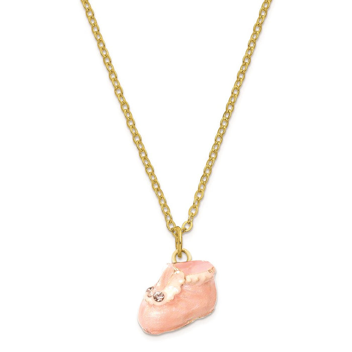 Jere Luxury Giftware, Bejeweled IT'S A GIRL Pink Baby Bootie Trinket Box with Matching Pendant
