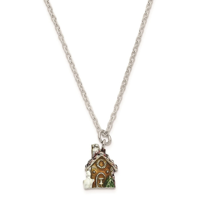 Jere Luxury Giftware, Bejeweled LEBKUCHENHAUS Gingerbread House Trinket Box with Matching Pendant